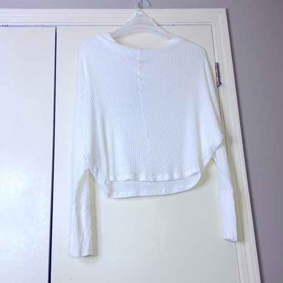 LULUS Cool White Thermal Long Sleeve Top Size M - Picture 8 of 10